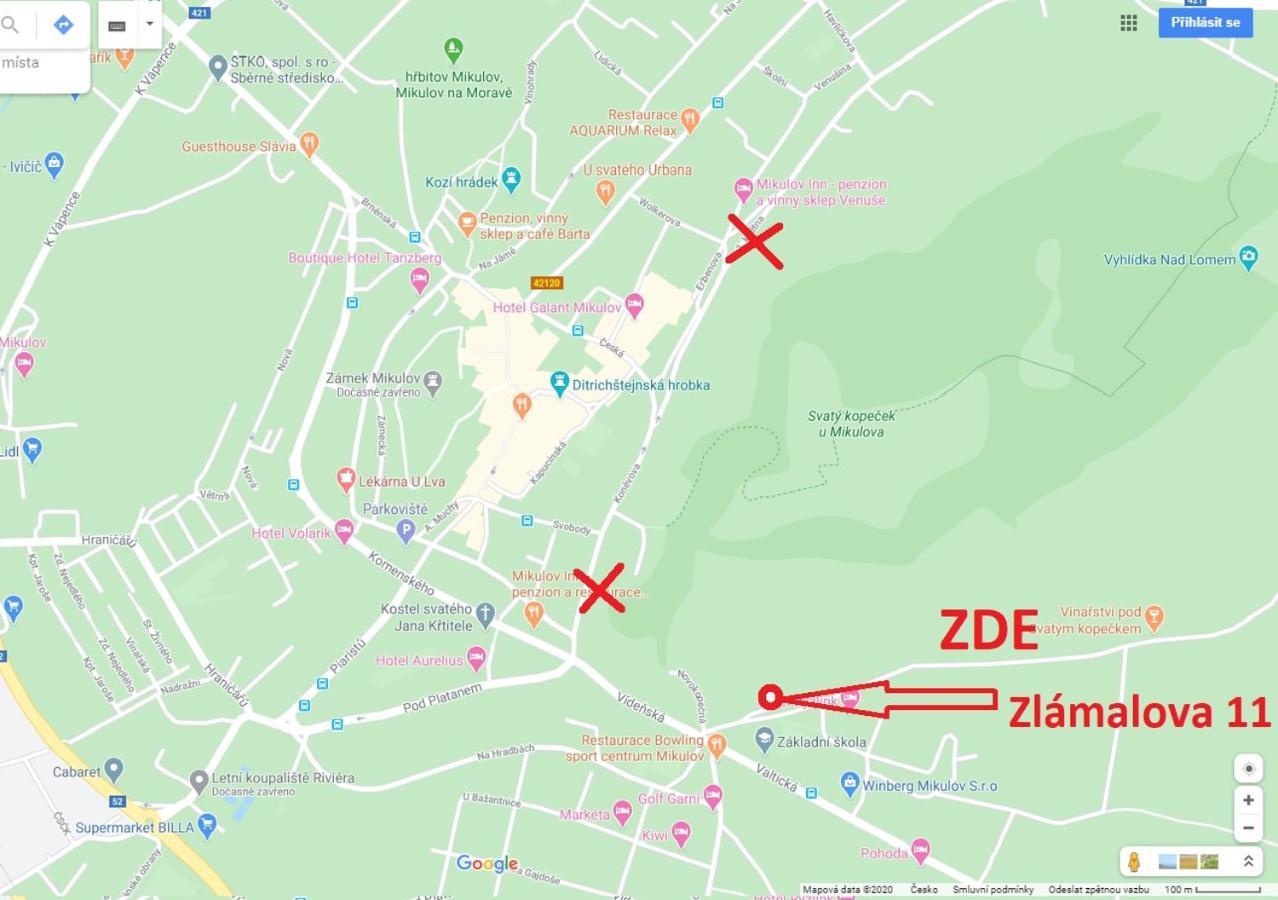 Apartmán Pod Svatým kopečkem Mikulov Exteriér fotografie